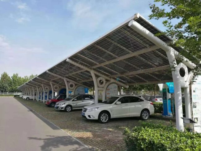 60kW Off-grid Solar Power System Parking Shed with 60kW PV Photovoltaic Solar Inverter