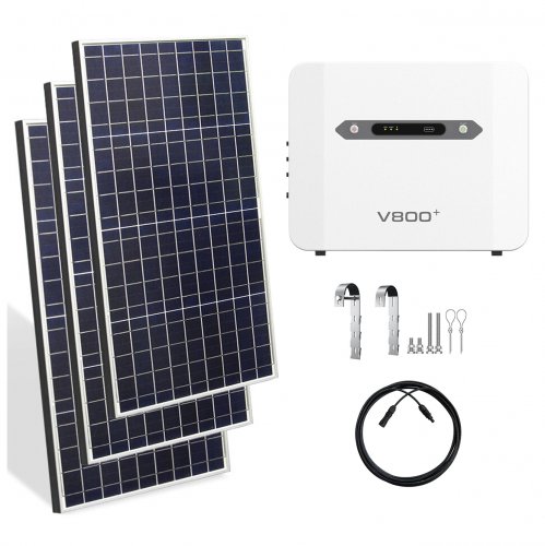 HOM-SESS03800W3P 800W Plug-and-play Photovoltaic System (Balcony Power Plants) with Built-in On-grid&Off-grid Inverter and 3 Solar Panels